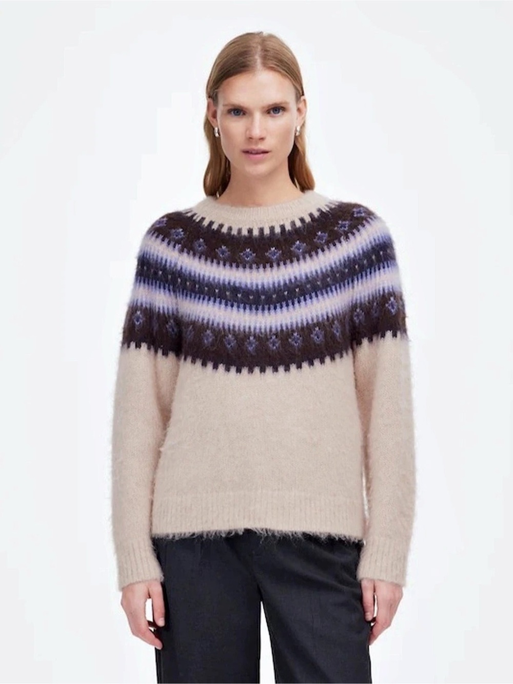 Madewell Fair Isle Alpaca-Blend Sweater